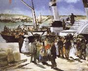 Edouard Manet The Departure of the folkestone Boat Germany oil painting artist